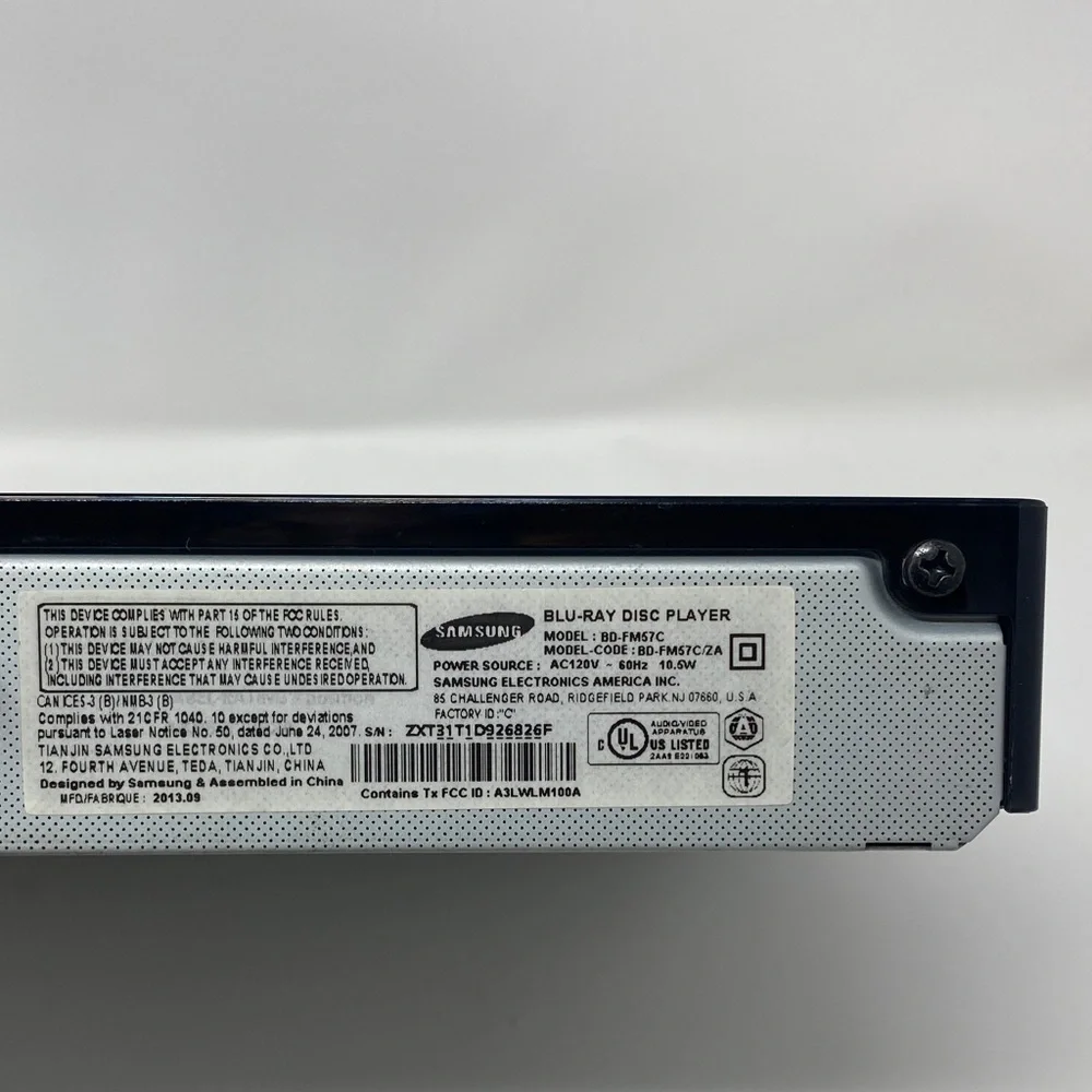 Samsung Midnight Black Blu-ray Player